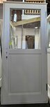 Enkele deur bxh 100cm x 220cm 1/2 glas en 1/2 paneel
