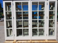 Openslaande deuren bxh 280cm x 220cm met 6&times;4 ruitverdeling