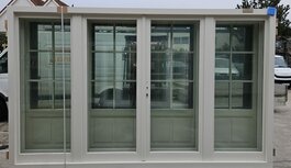 Openslaande deuren bxh 360cm x 220cm zonder ruitverdeling