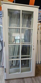 Enkele deur bxh 100cm x 220cm met ruitverdeling 2&times;4